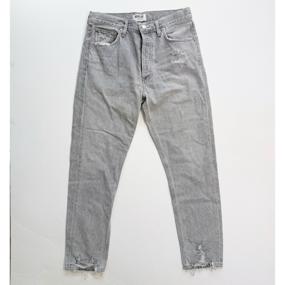 Agolde Jamie Distressed‎ Hem Gray Jeans 28 / 6